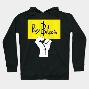 Buy Bitcoin Sign Power Salute Hoodie